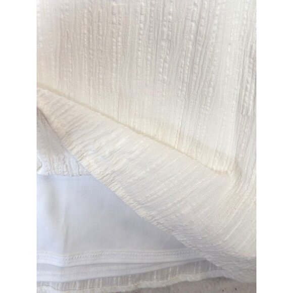 Peach Love Women size M White Dress Sleeveless Ruffle Lined Flowy Romantic Beach - Picture 4 of 9